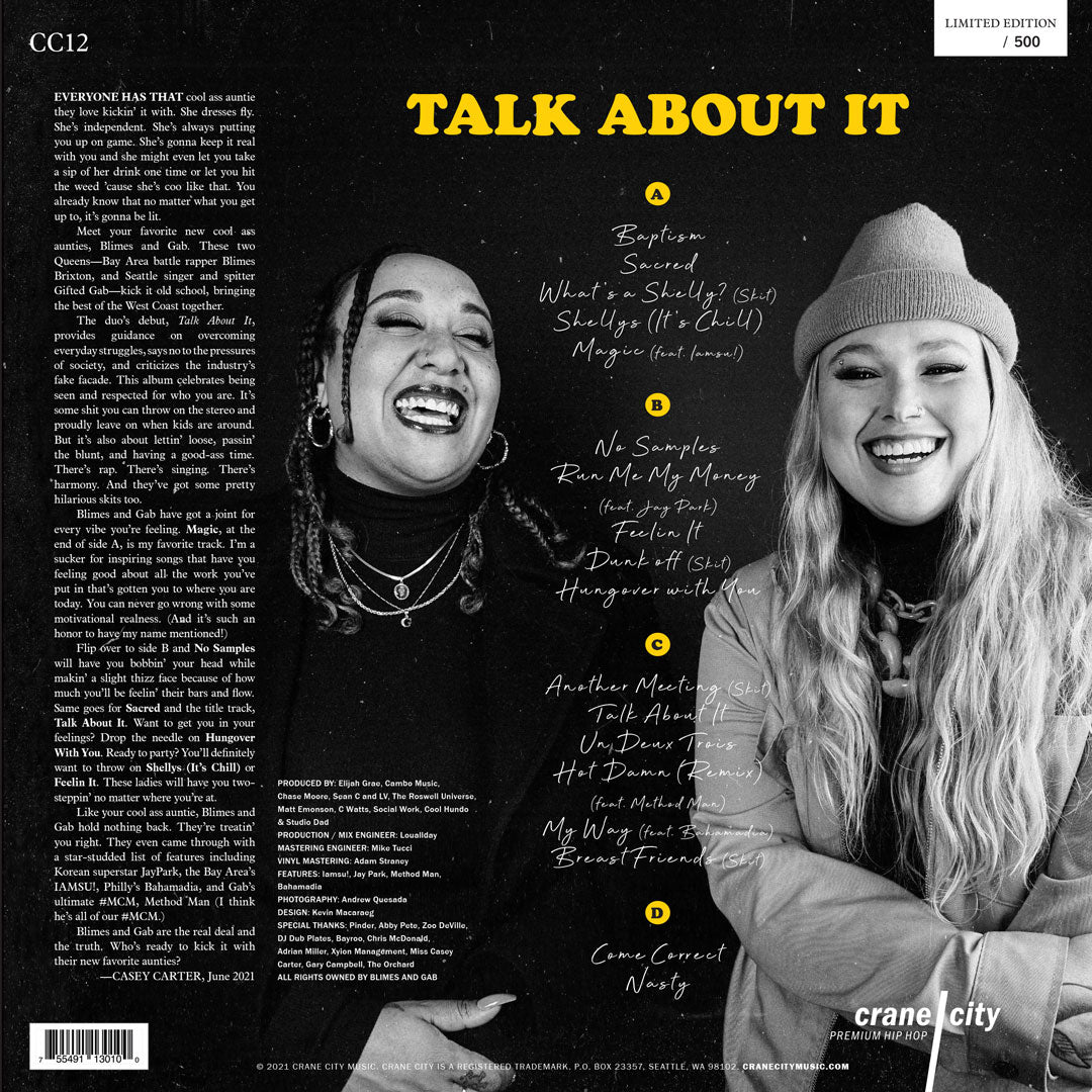 Blimes Rapper Blimes and Gab - Talk About It – Den of Wax